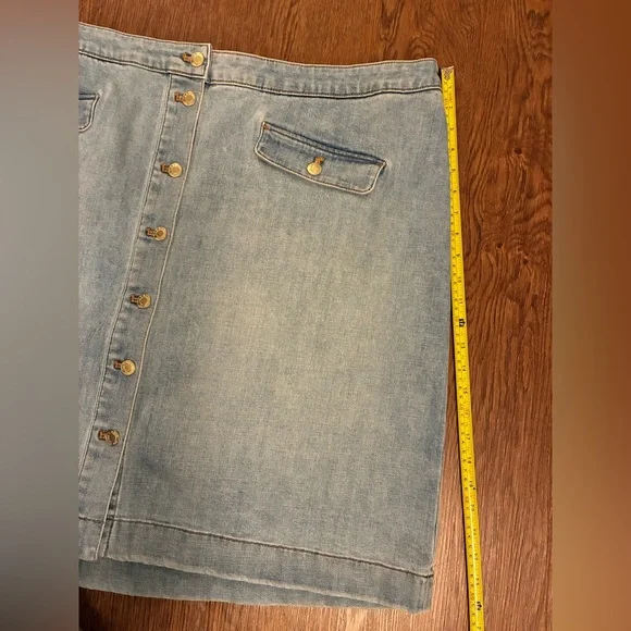 Talbots NWT Demi A-Line Midi Skirt - Salt Wash - Size 22W - Picture 12 of 12
